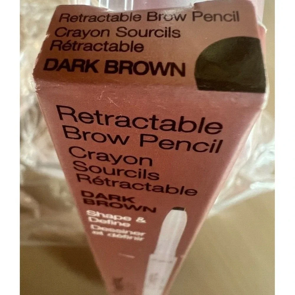Mineral Fusion Retractable Brow Pencil Dark Brown Dual Ended‎ Authentic New NIB
